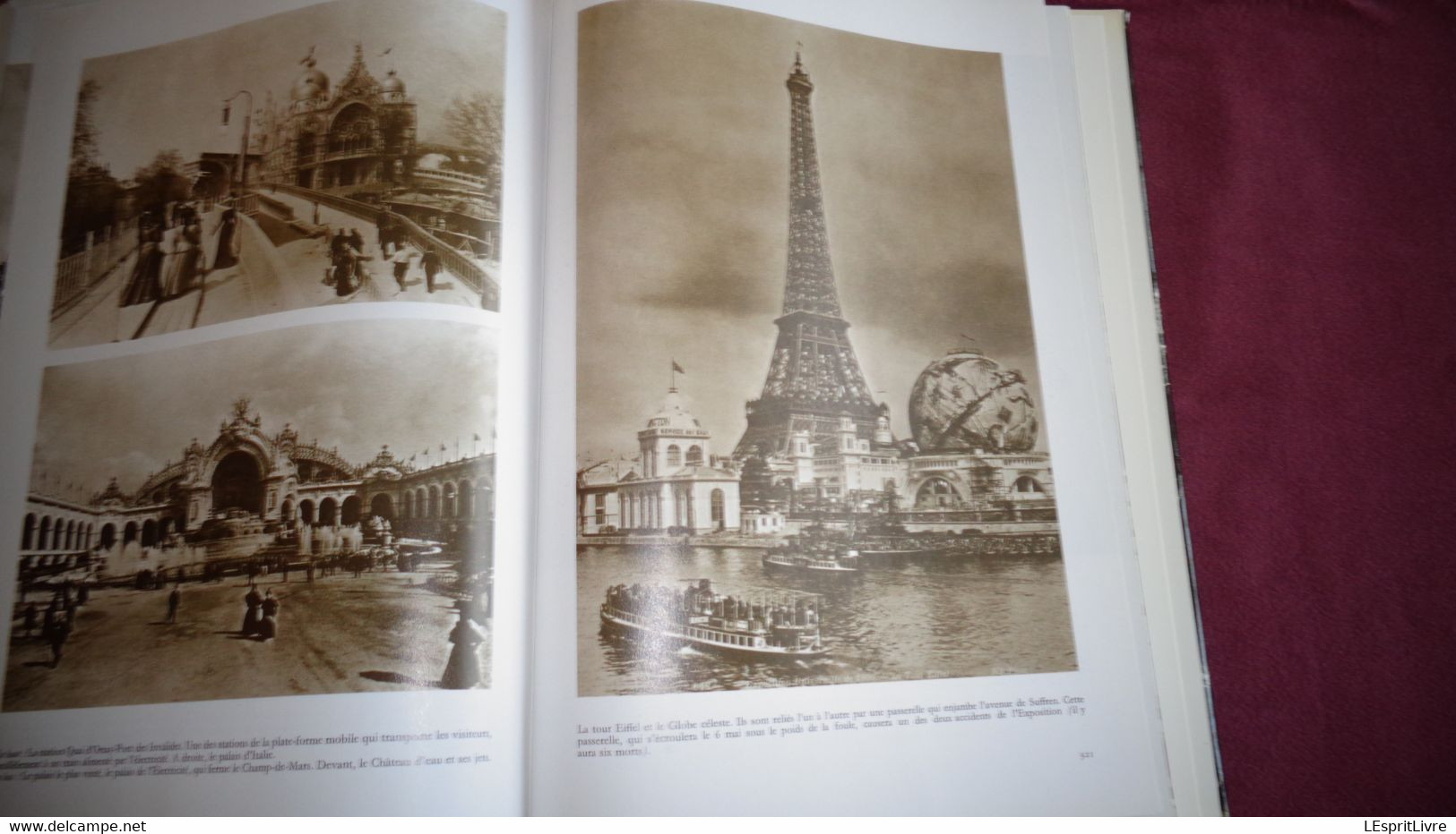 LE LIVRE DE PARIS 1900 Photographies Régionalisme Commerce Transports Attelage Métiers Cirque Moulin Rouge Montmartre