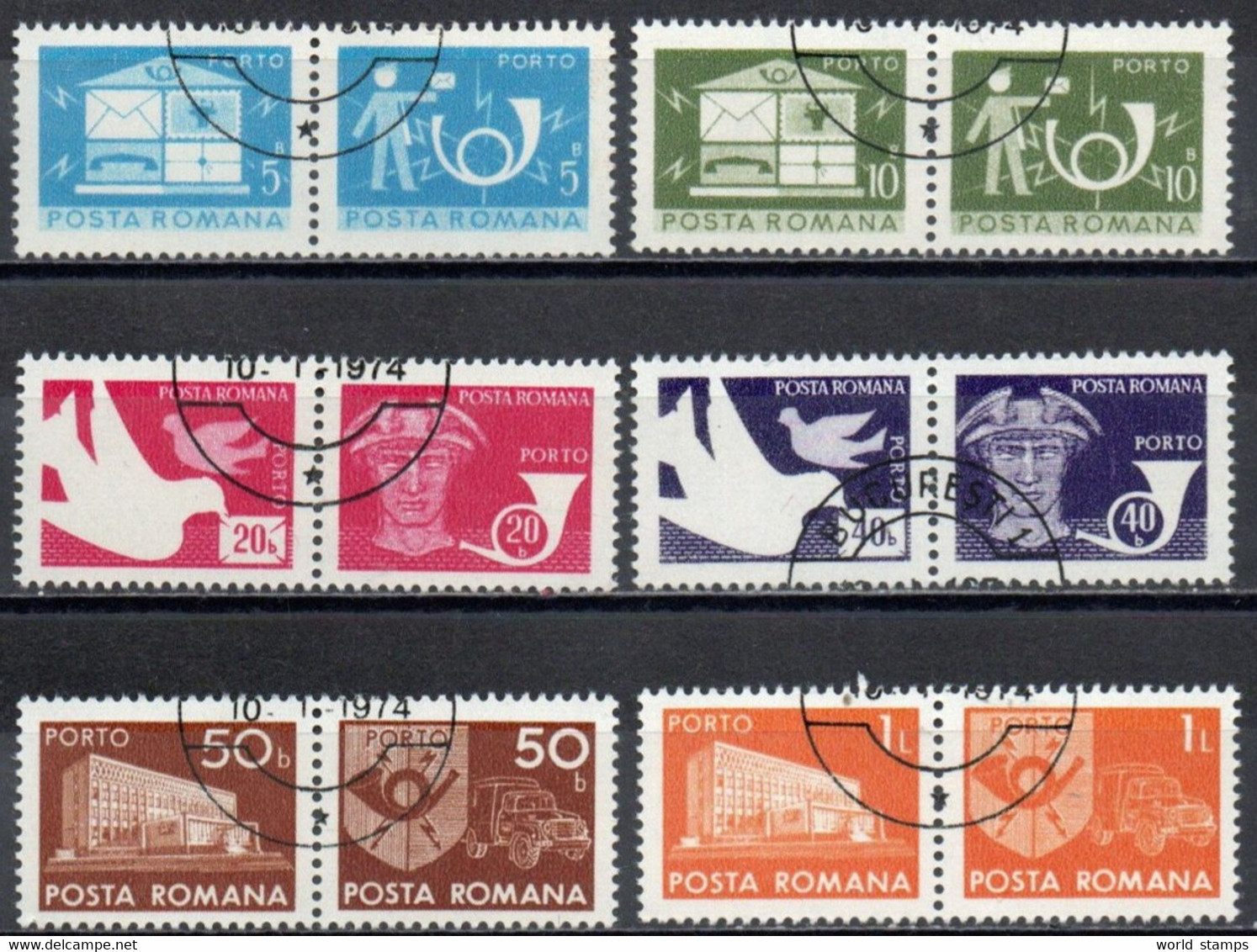 ROUMANIE 1974 O - Postage Due