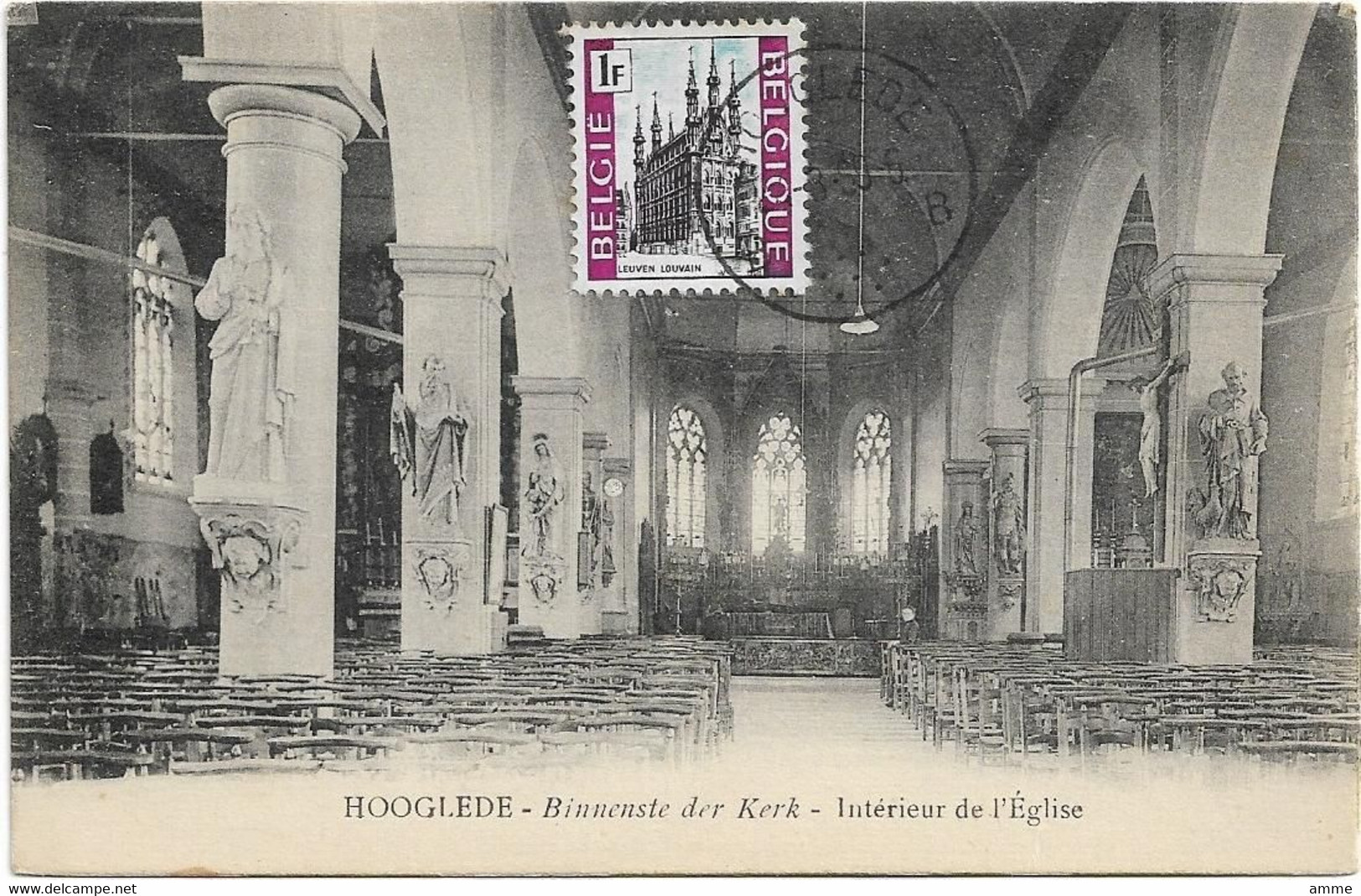 Hooglede   *  Binnenste Der Kerk - Intérieur De L'Eglise - Hooglede
