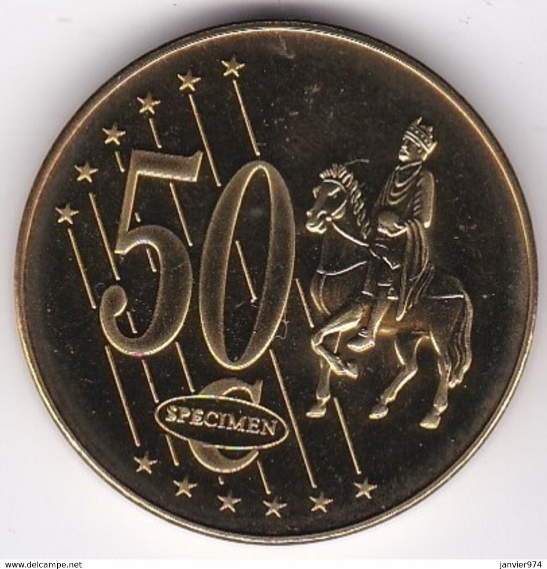 Slovénie 50 Cents 2007. Specimen. Essai Probe - Privatentwürfe