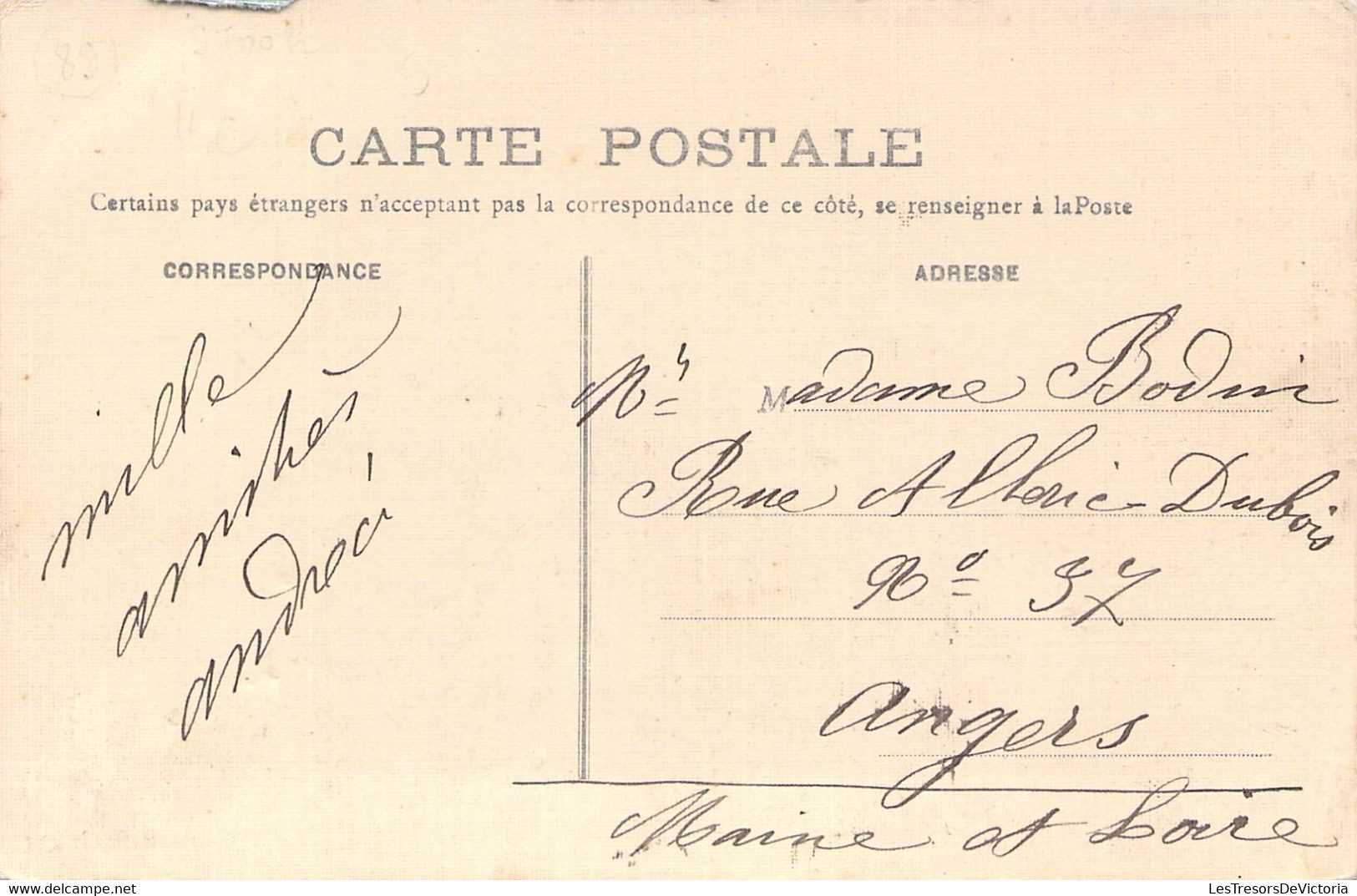 CPA France - Joigny - La Porte Du Bois - Chemin - Route - Animée - Enfants - Oblitérée 1909 - Relief - Colorisée - Joigny