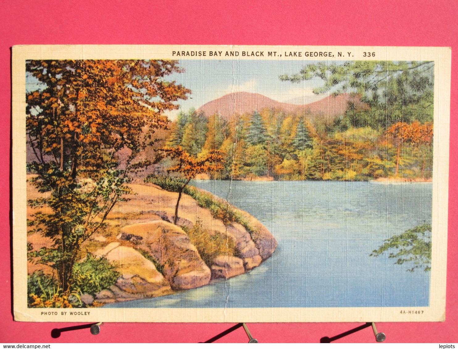 Visuel Très Peu Courant - Etats-Unis - New York - Lake George - Paradise Bay And Black Mountain - 1942 - R/verso - Lake George