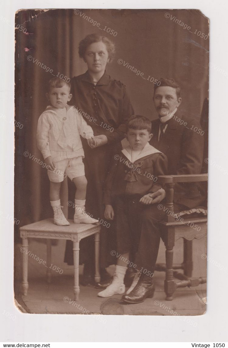 ✅ Photo CPA Famille Avec Deux Enfants 9 X 14cm  #933047#inconnu - Persons