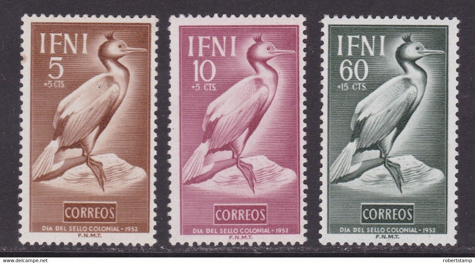 IFNI 1952 - Serie Completa Nueva Sin Fijasellos Edifil Nº 83/85 -MNH- - Ifni