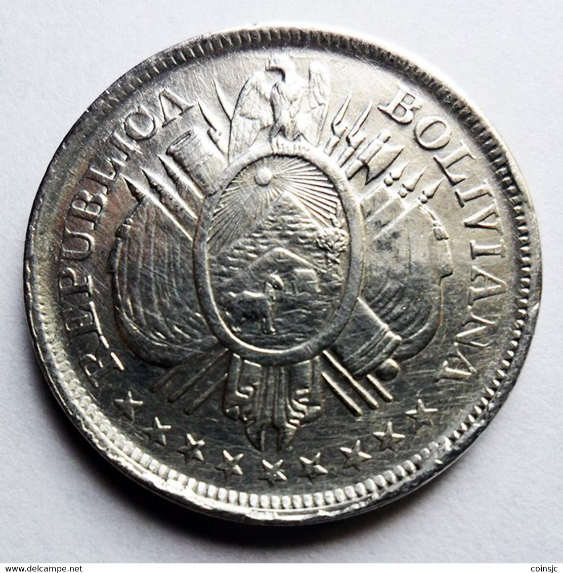 BOLIVIA  - 50 Centavos - 1897 CB - Bolivie