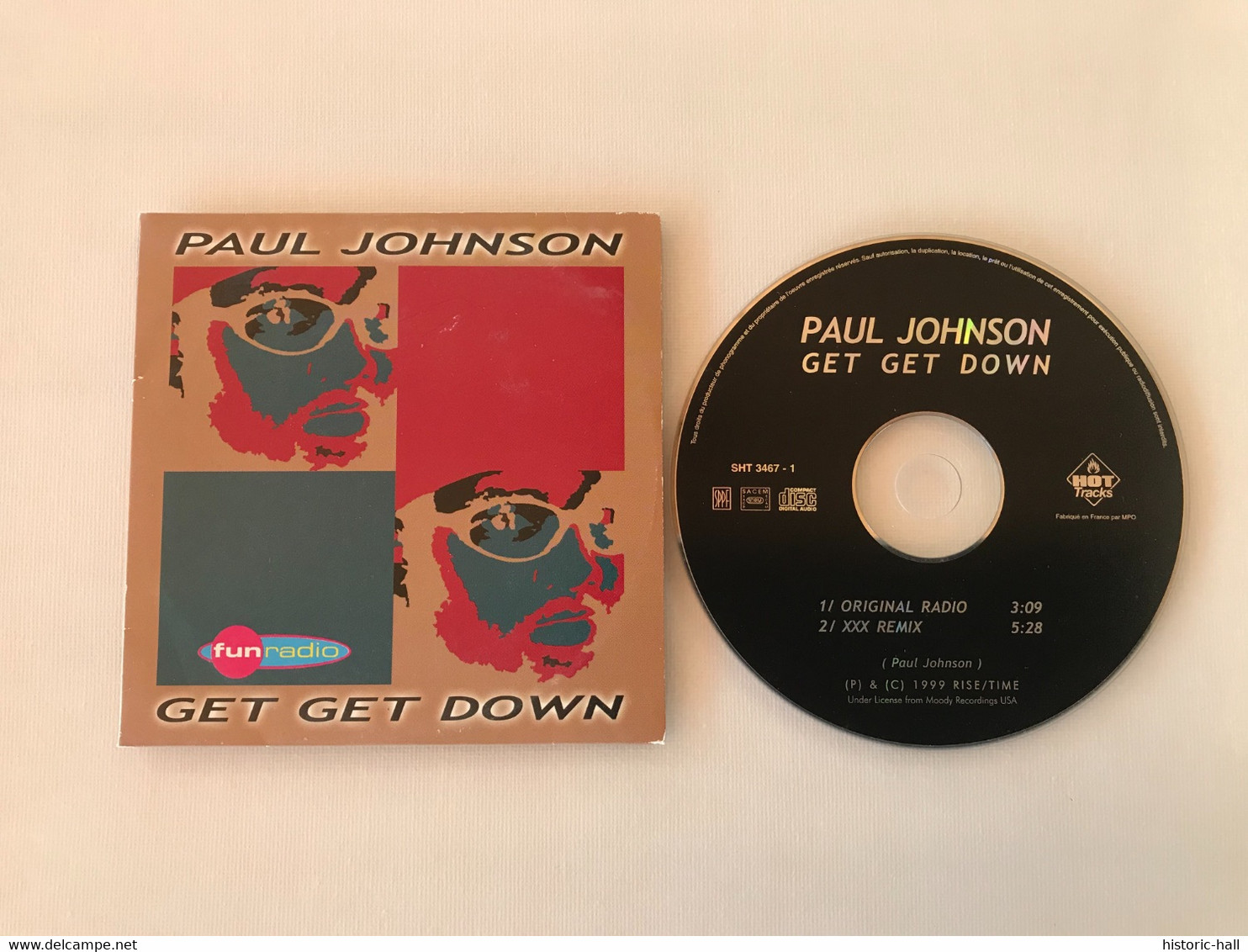 PAUL JOHNSON - Get Get Down - CD Single - 1999 - FRENCH Press - Dance, Techno & House