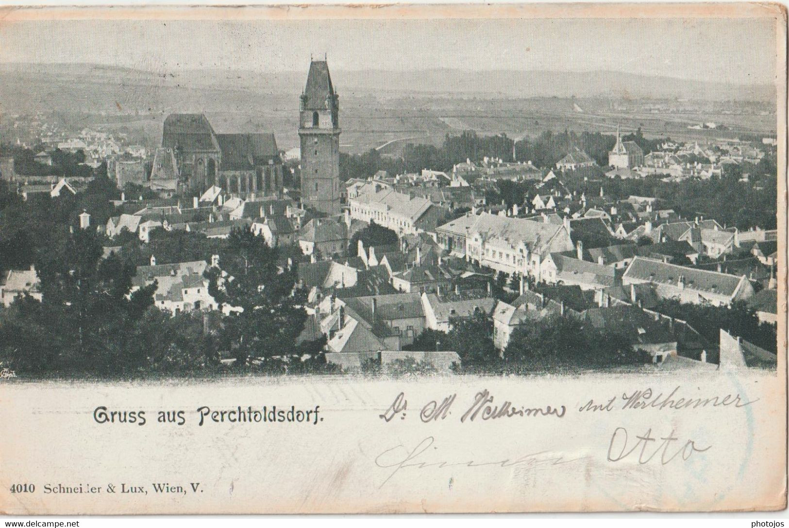 Postkarte Perchtoldsdorf  (Autriche)   Gruss  Vue Sur La Ville  1901 - Perchtoldsdorf