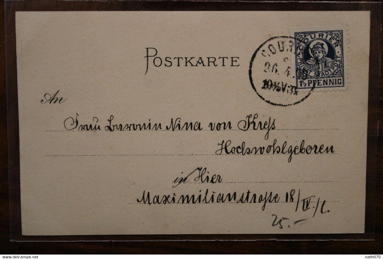 AK CPA 1899 Alt München Private Post Gruss Aus Courier Litho - Muenchen