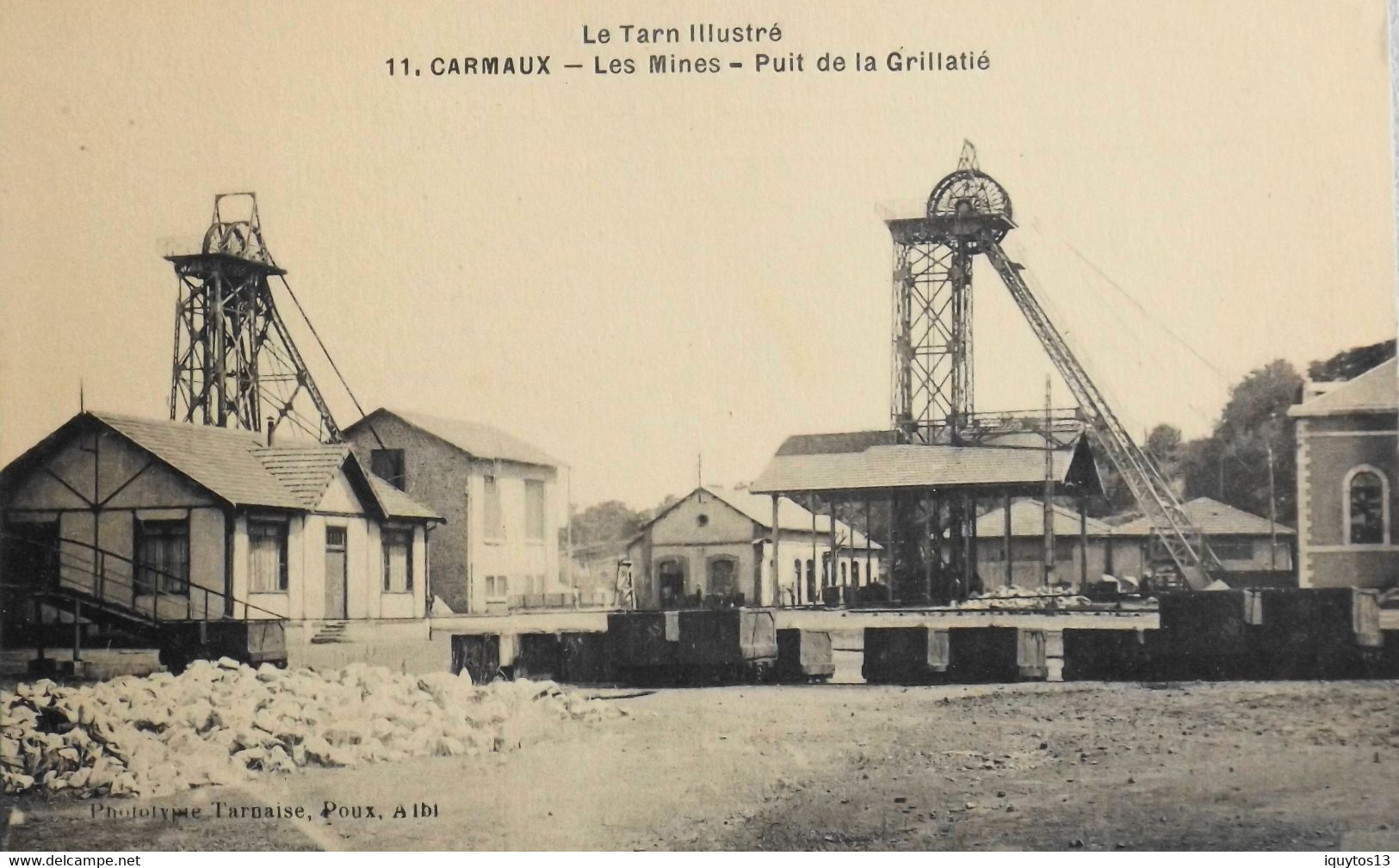 CPA. -  [81] Tarn > CARMAUX - Les Mines - Puit De La Grillatié - TBE - Carmaux