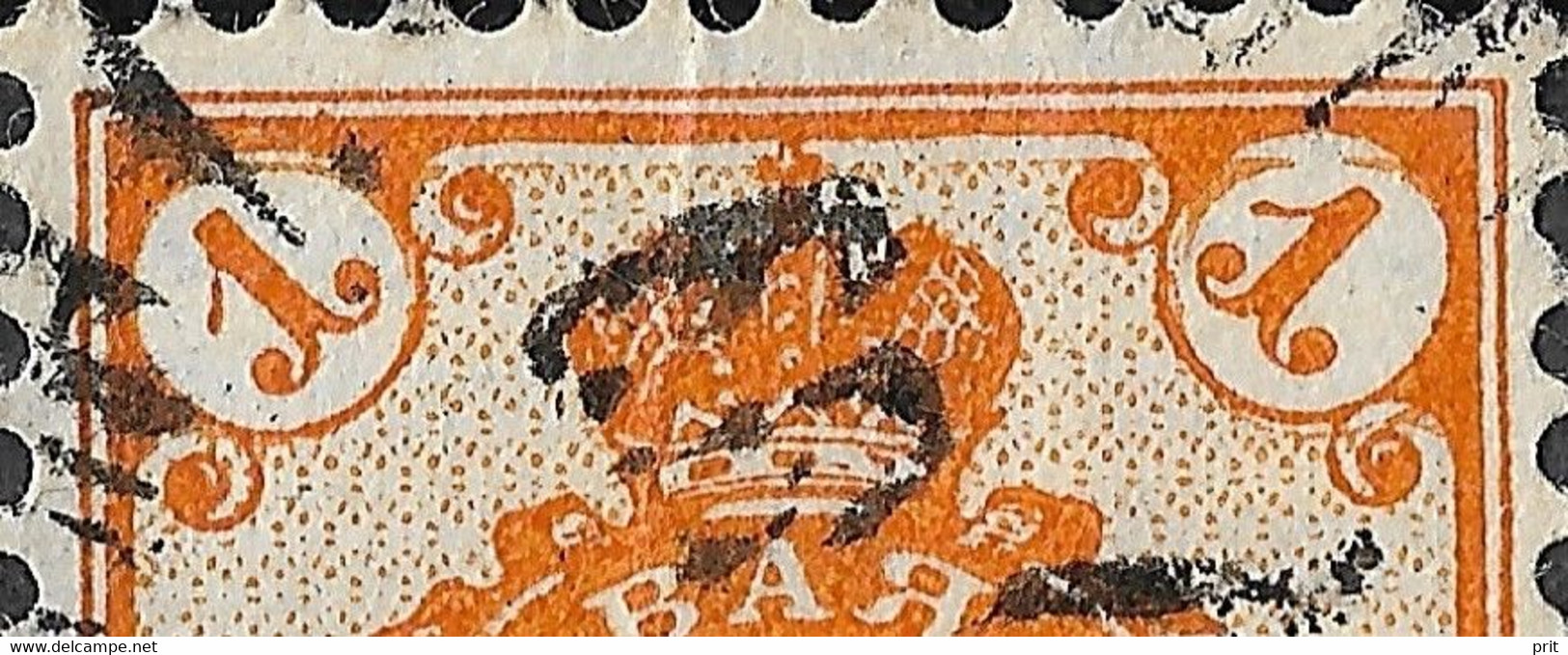Russia 1889 1K Shifted Background Error. Horizontally Laid Paper. Mi 45x/Sc 46. Lutsk Ukraine Postmark - Variedades & Curiosidades