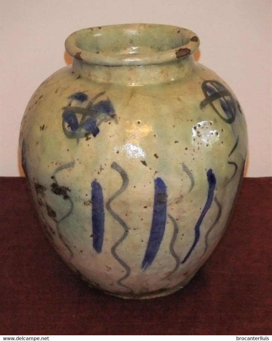 ANTIGUO JARRÓN CHINO DE CERAMICA S. XVIII-XIX - Arte Oriental