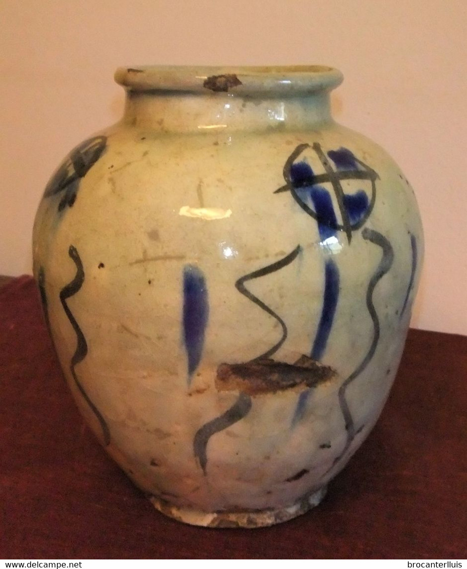 ANTIGUO JARRÓN CHINO DE CERAMICA S. XVIII-XIX - Arte Oriental