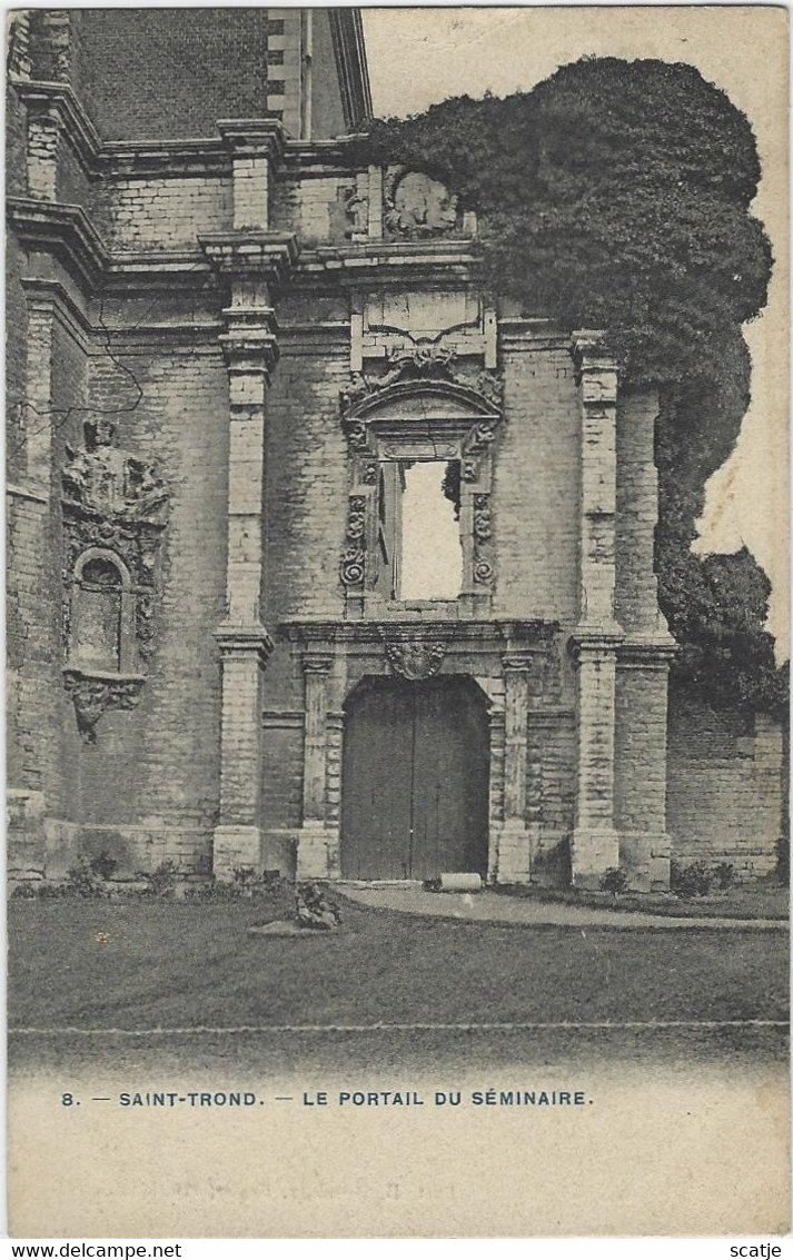 Saint-Trond.   -   Le Portail Du Séminaire   -   1906   Naar   Ransbeek - Sint-Truiden