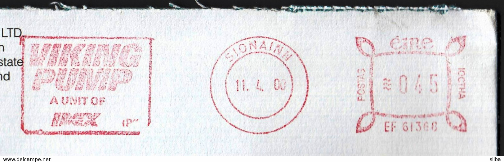 Ireland Sionainn 2000 / VIKING PUMP / Machine Stamp ATM EMA / Achema 2000 Vignette - Franking Labels