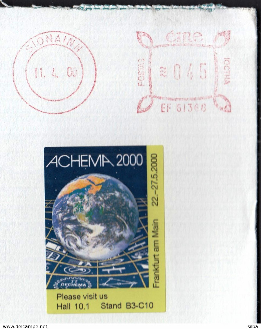 Ireland Sionainn 2000 / VIKING PUMP / Machine Stamp ATM EMA / Achema 2000 Vignette - Franking Labels