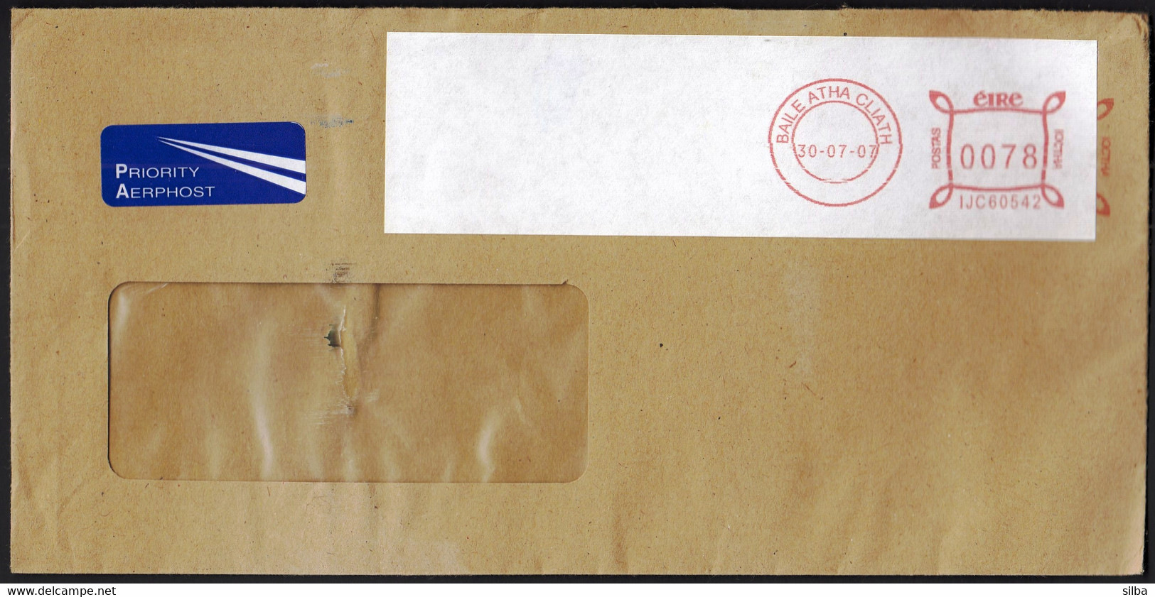 Ireland Baile Atha Cliath 2007 / Machine Stamp ATM EMA Franking Label - Vignettes D'affranchissement (Frama)