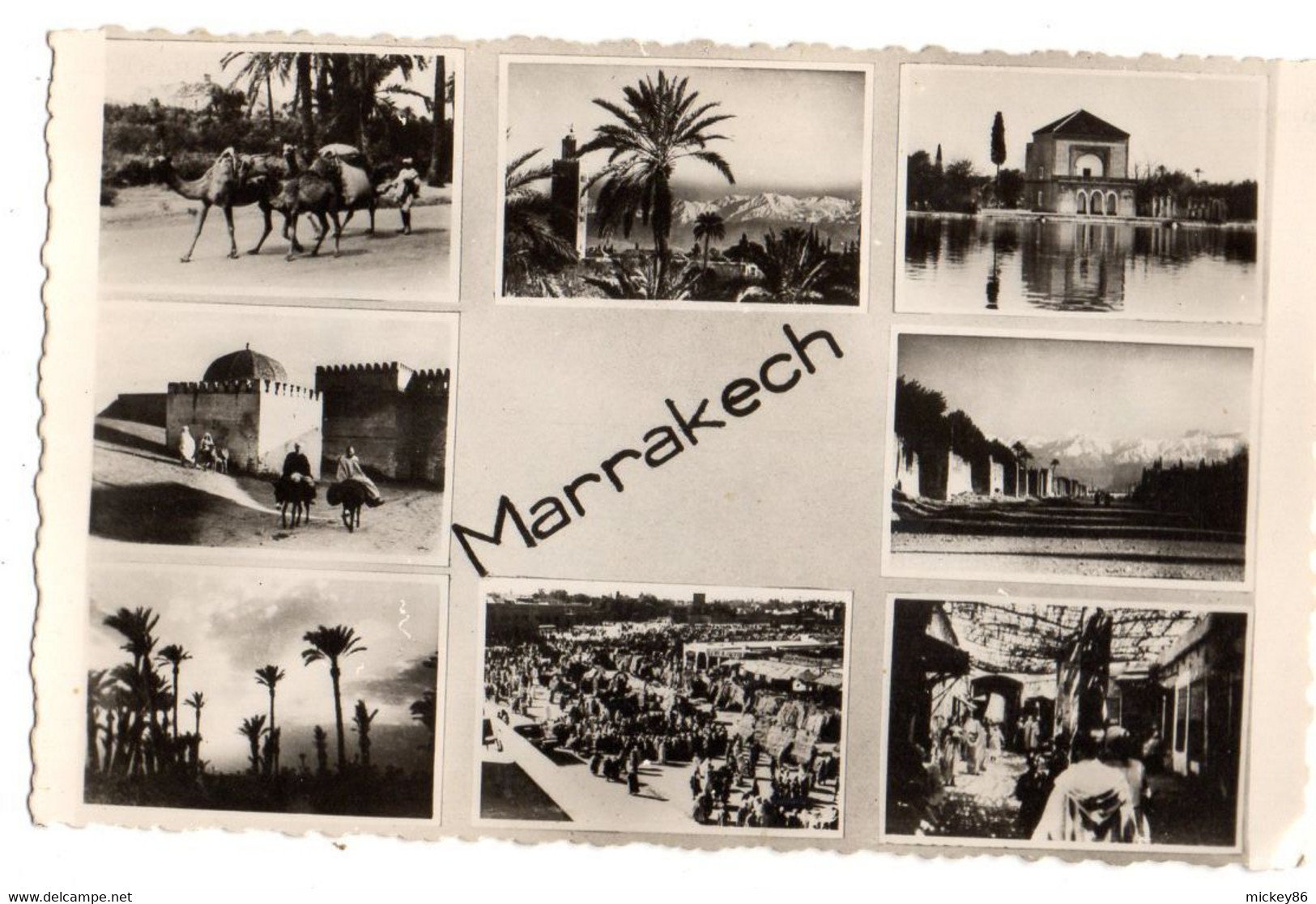 Maroc --MARRAKECH --1951-- Multivues ...................à Saisir - Marrakech