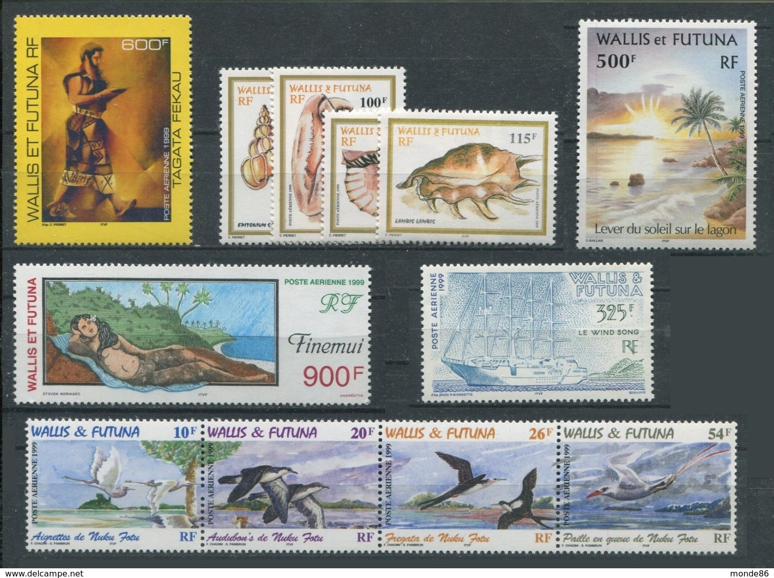 WALLIS & FUTUNA - Année Complète 1999 ** - PA & BF Inclus - Años Completos