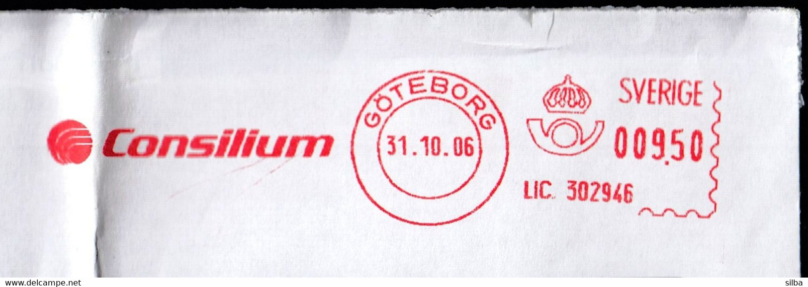 Sweden Göteborg 2006 / Consilium / Machine Stamp ATM - Brieven En Documenten