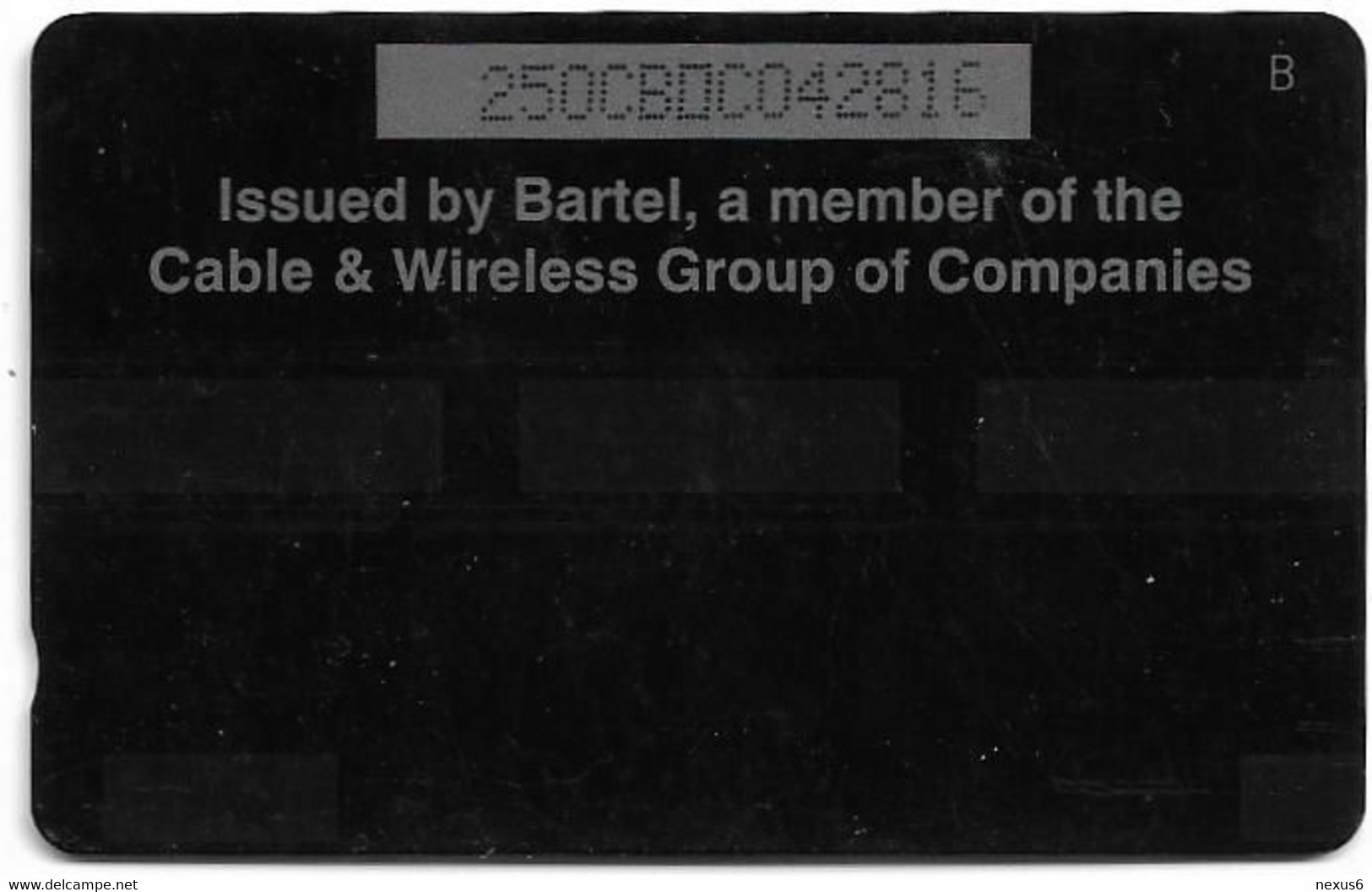 Barbados - C&W (GPT) - Crop Over 95, 250CBDC (Normal 0), 1996, 40.000ex, Used - Barbados (Barbuda)