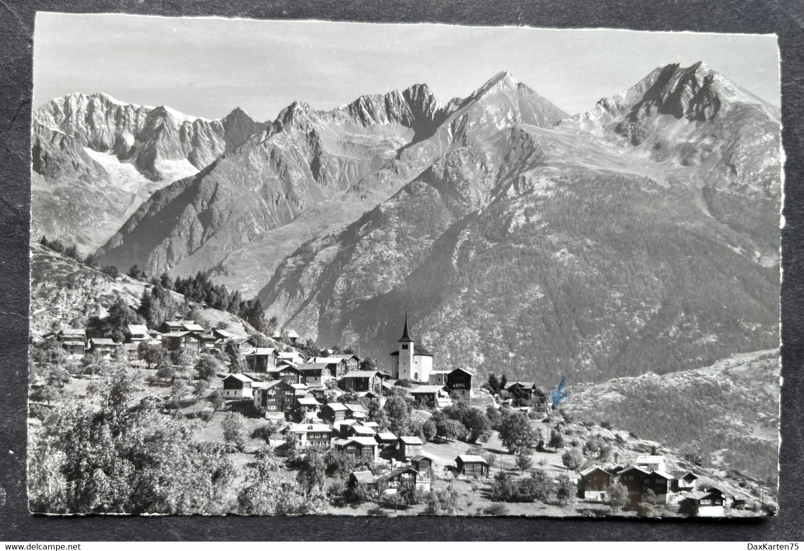 Zeneggen Ortsansicht Mit Breithorn/ Photo Klopfenstein - Zeneggen