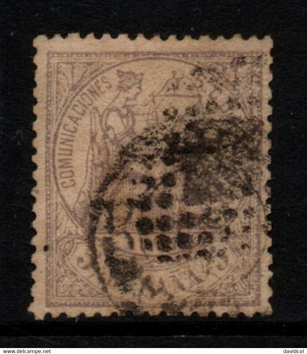 0133- SPAIN 1874- SC#:202 - USED - COAT OF ARMS - Used Stamps