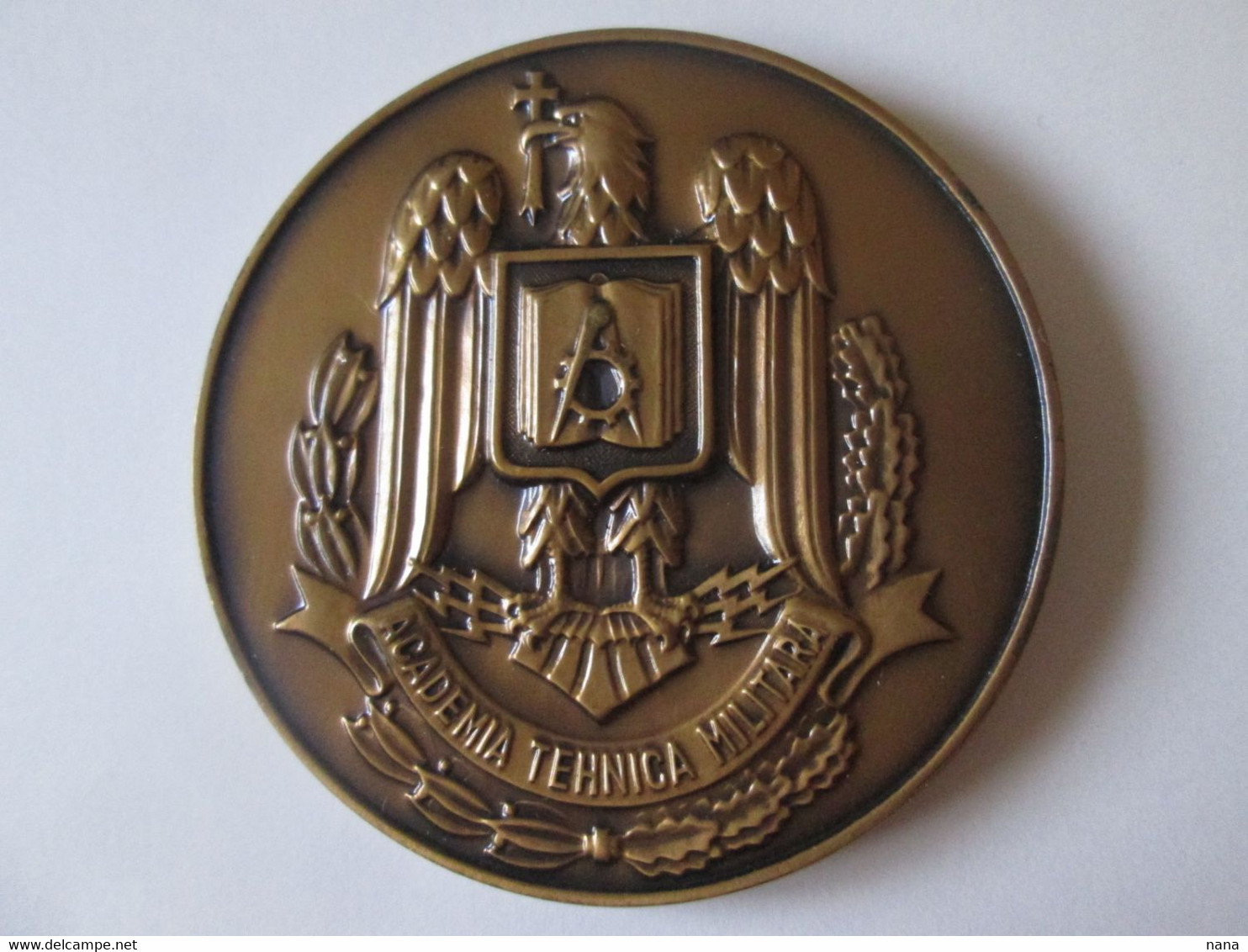 Romanian Medal:Military Technical Academy 45th Anniv.1994/Medaille Academie Technique Militaire Roumain 45e Anniver.1994 - Autres & Non Classés