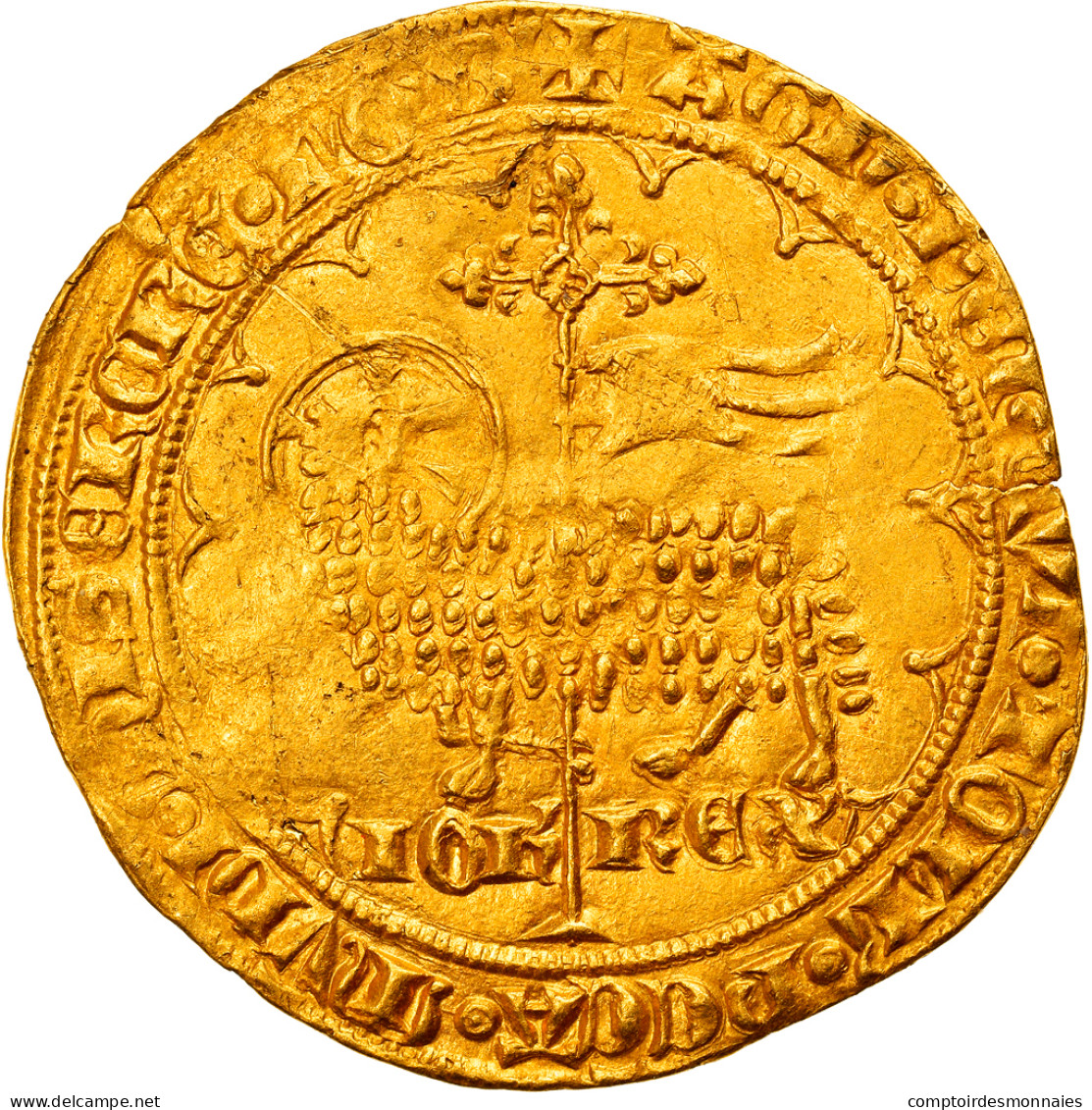 Monnaie, France, Jean II Le Bon, Mouton D'or, TTB+, Or, Duplessy:291 - 1350-1364 John II The Good