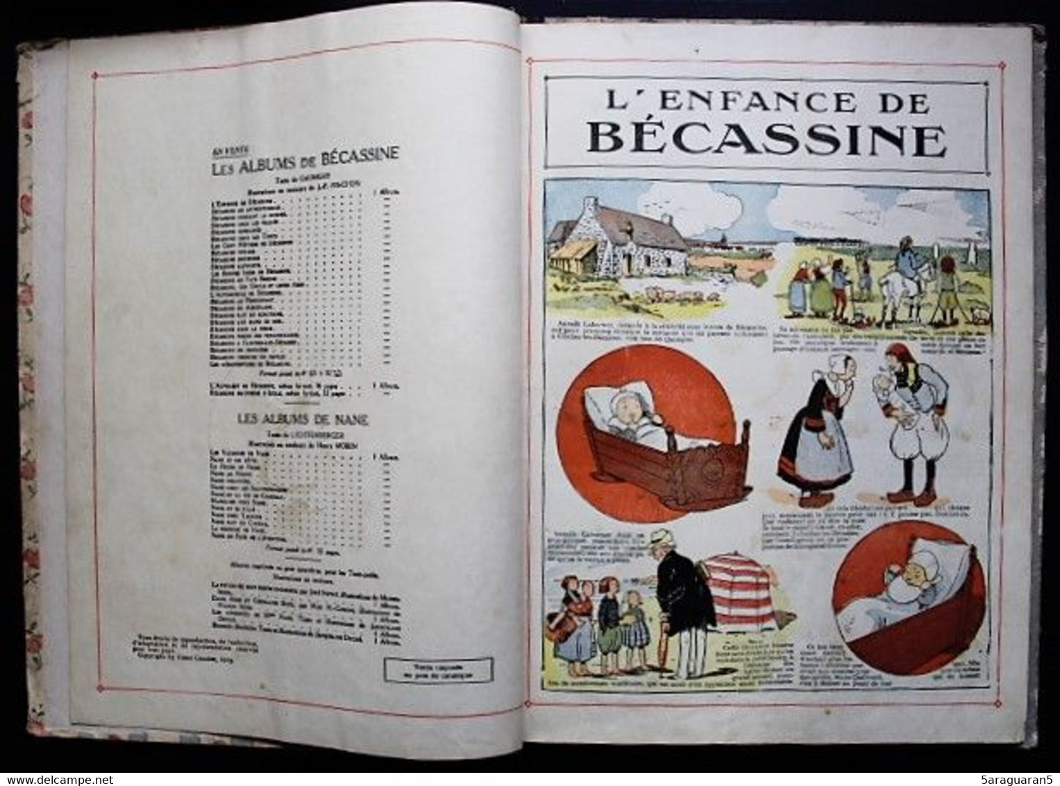 BD BECASSINE - 1 - L'enfance De Bécassine - Rééd. 1947 - Bécassine