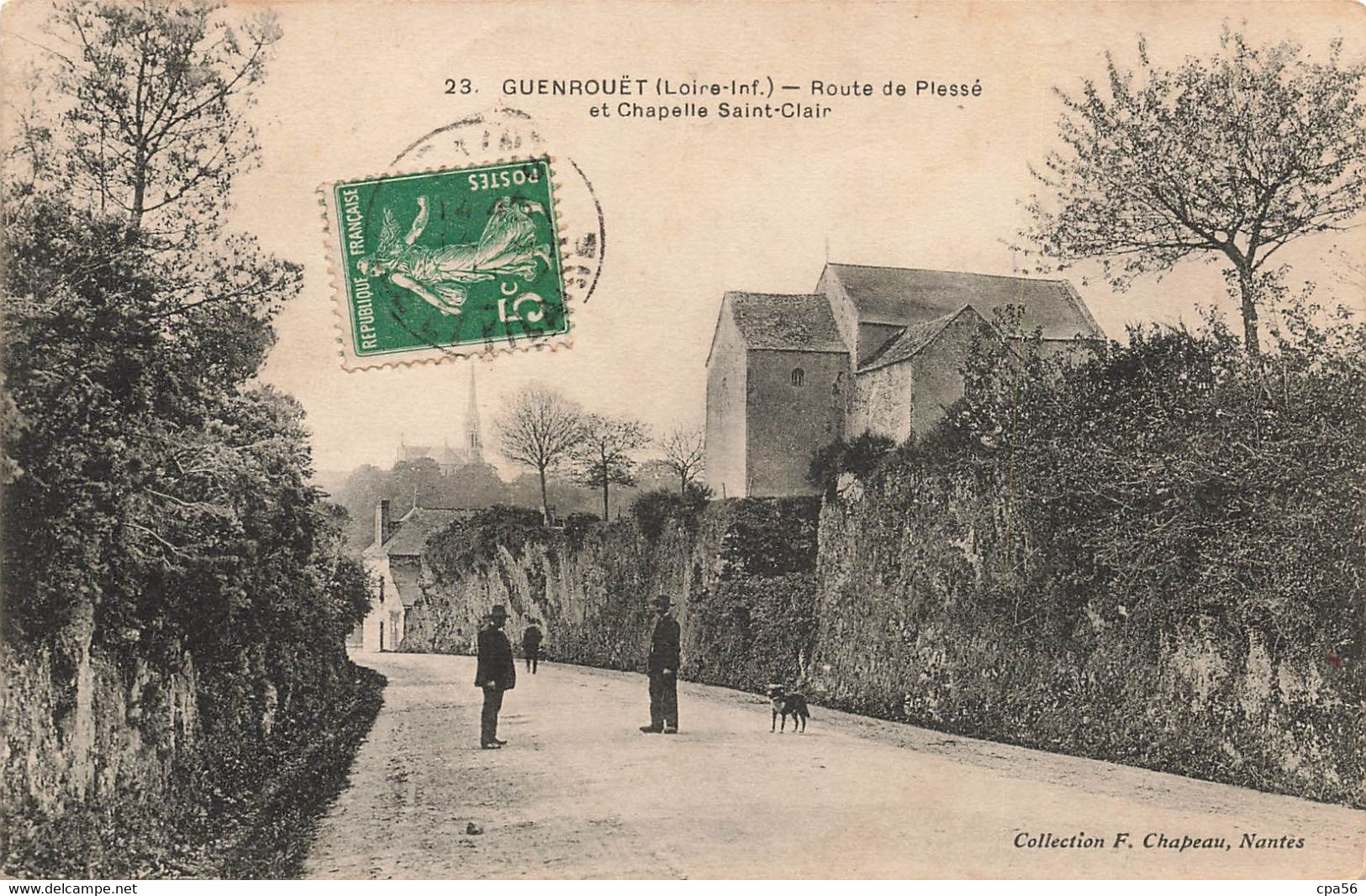 GUENROUET - Route De PLESSÉ - Chapelle SAINT-CLAIR (1910) - Guenrouet