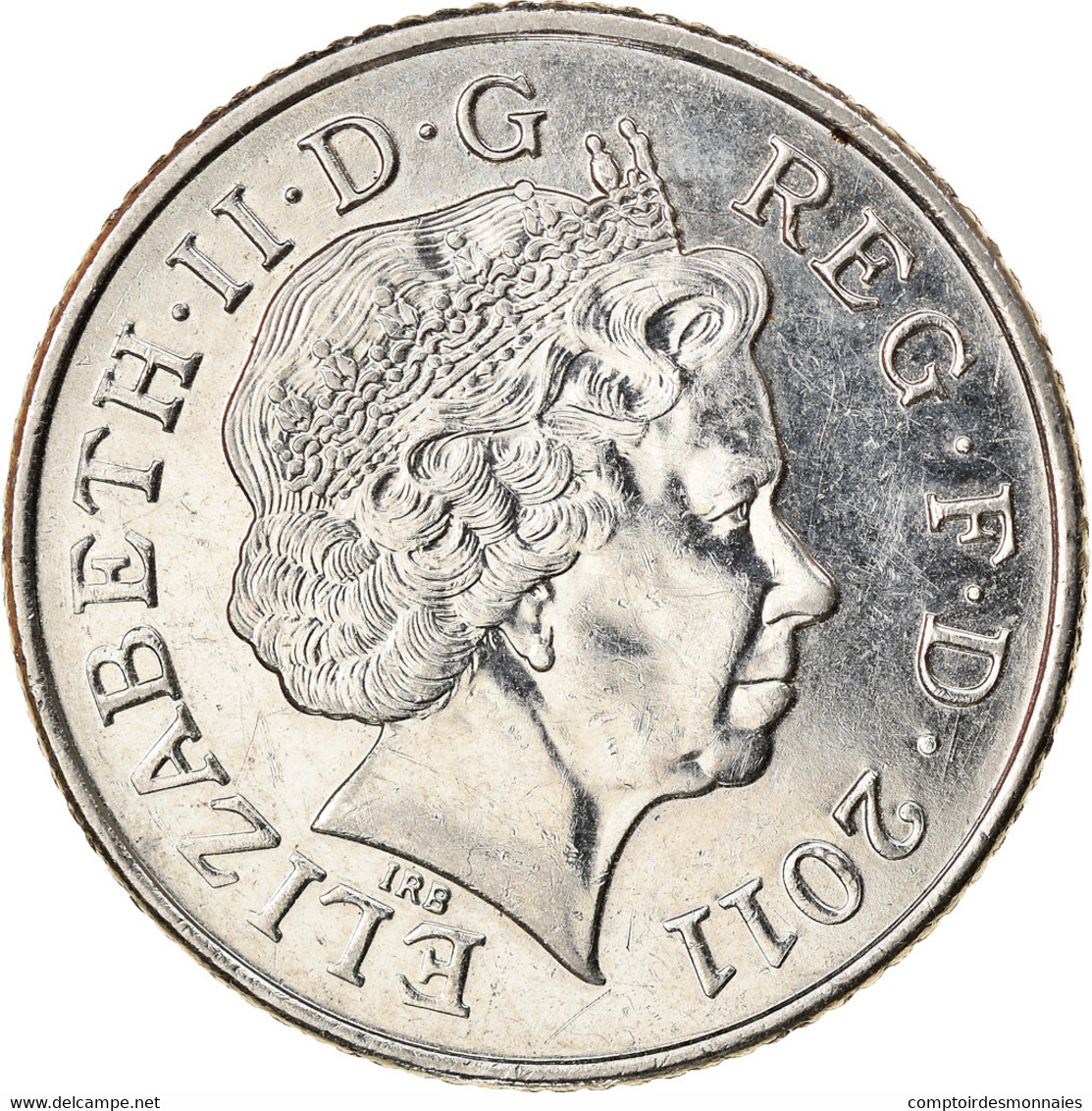 Monnaie, Grande-Bretagne, Elizabeth II, 10 Pence, 2011, British Royal Mint, TTB - 10 Pence & 10 New Pence