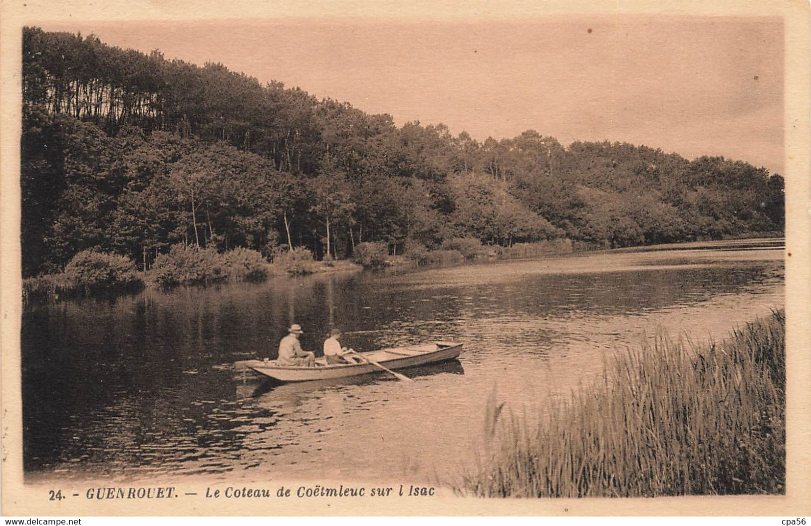 GUENROUET - Coteau De COËTMLEUC Sur L'ISAC - Barque (beau Plan) N°24 Artaud - Guenrouet