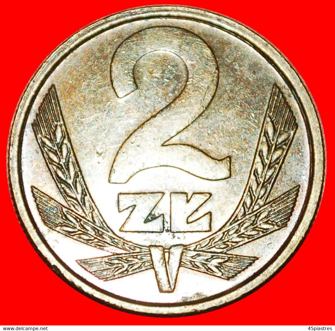 * SOCIALIST STARS ON EAGLE 1975-1988: POLAND ★ 2 ZLOTY 1985 DIES I+A! LOW START ★ NO RESERVE! - Pologne