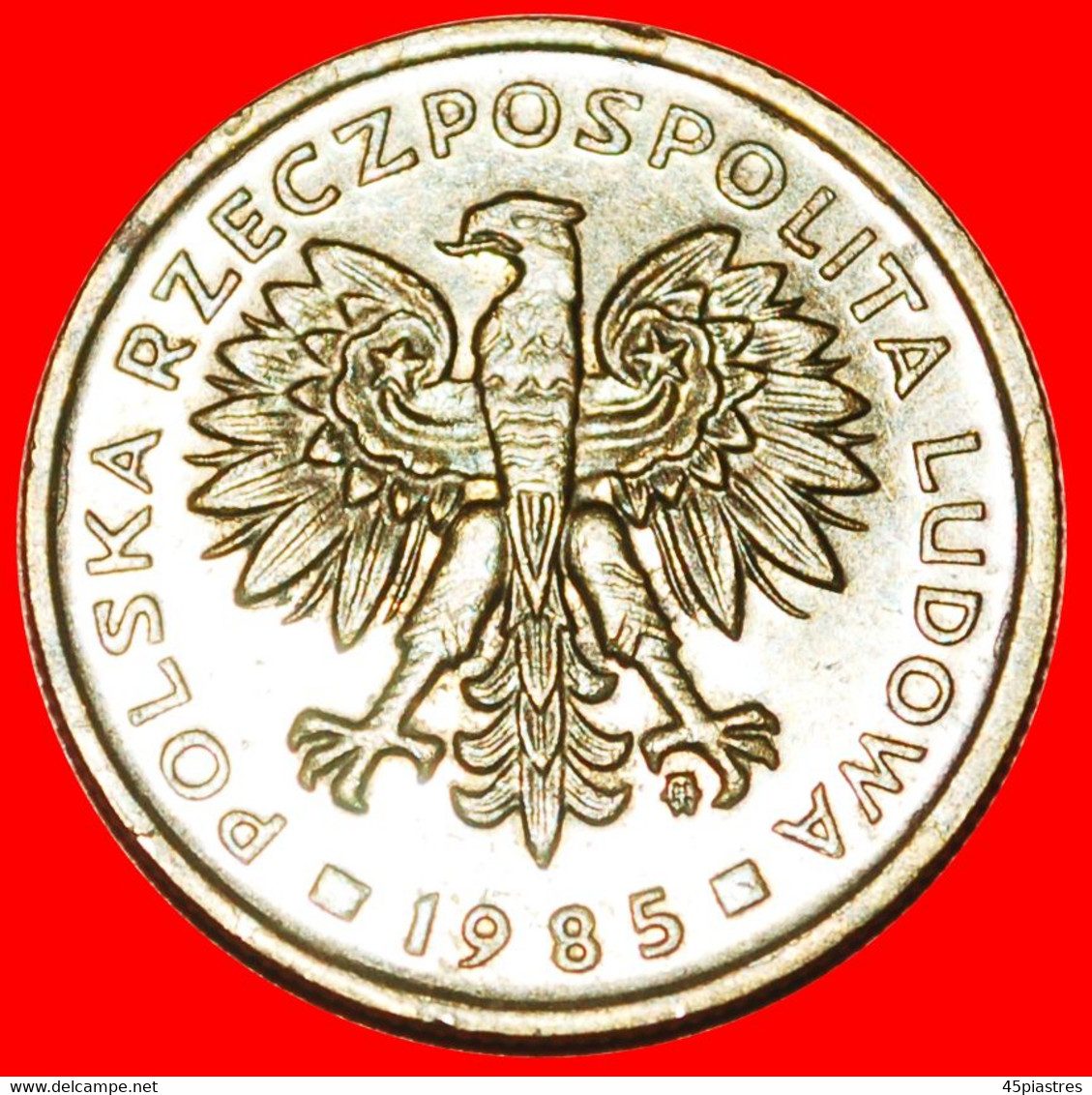 * SOCIALIST STARS ON EAGLE 1975-1988: POLAND ★ 2 ZLOTY 1985 DIES I+A! LOW START ★ NO RESERVE! - Pologne