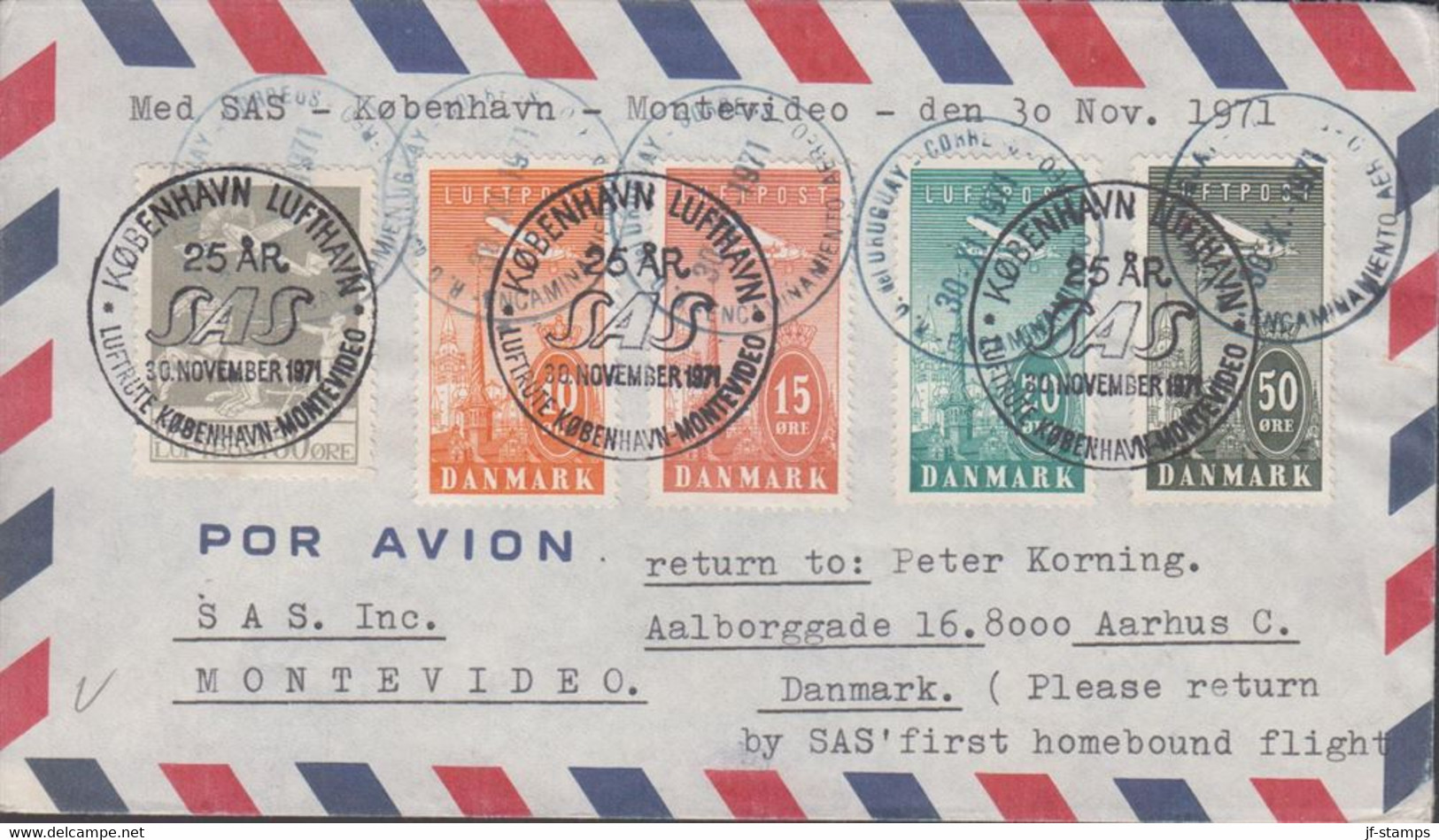 1929. Air Mail. 50 øre Grey. LUXUS Cancelled Stamp Together With 10, 15, 20 And 50 øre LUFTP... (Michel 180+) - JF432316 - Poste Aérienne