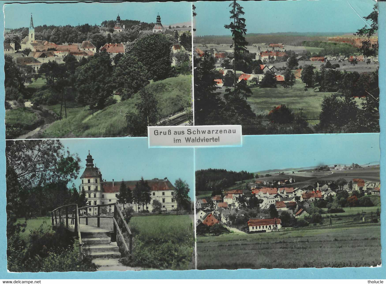 Autriche-Österreich-Schwarzenau Im Waldviertel-Zwettl+/-1960-Multivues-Stadt-Kirche-Schloss-V.Josef Klaner, Wien I - Zwettl