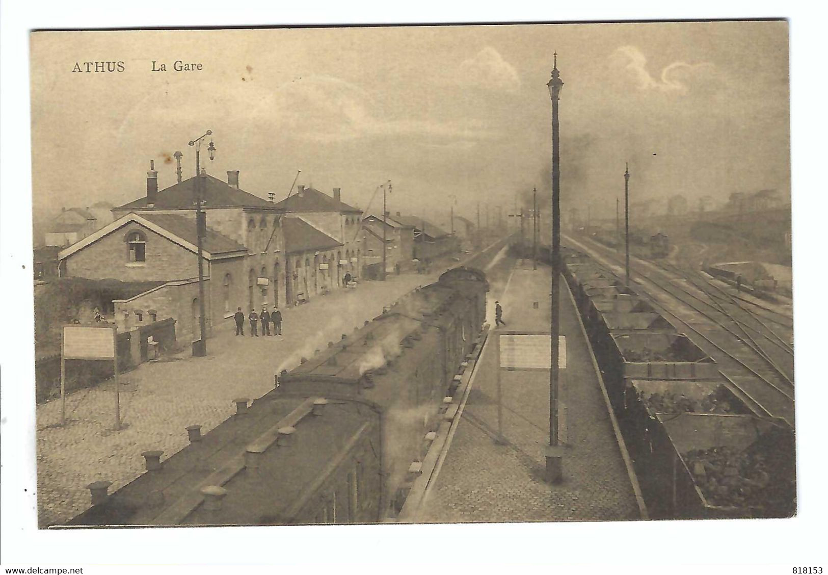ATHUS   La Gare  1920 - Aubange