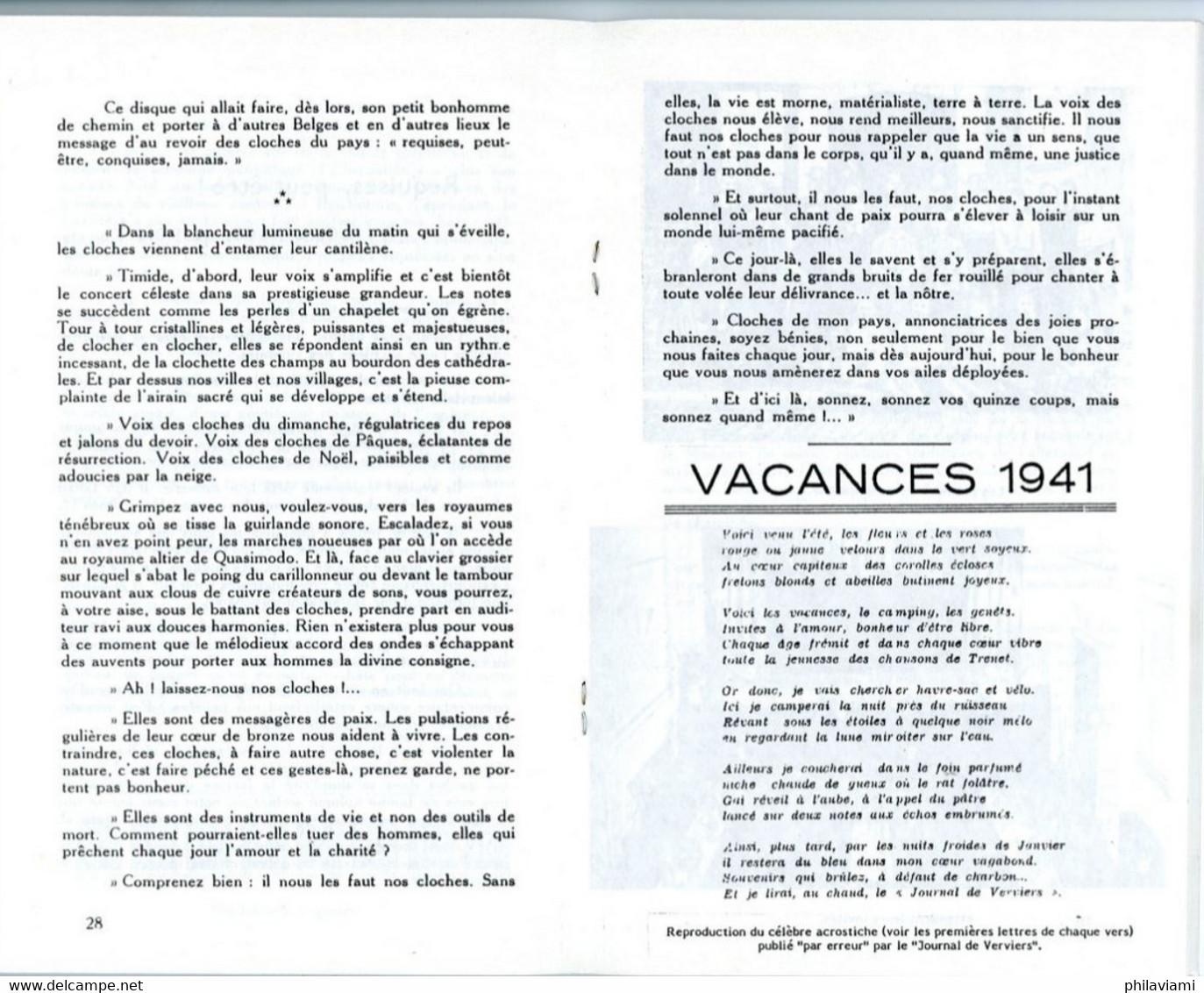 Joseph Beckers Brochure Quand Verviers Souffre Et Rit (1947 Réédition 1985) Mémoire Paul Keyeux Josée René - Belgium