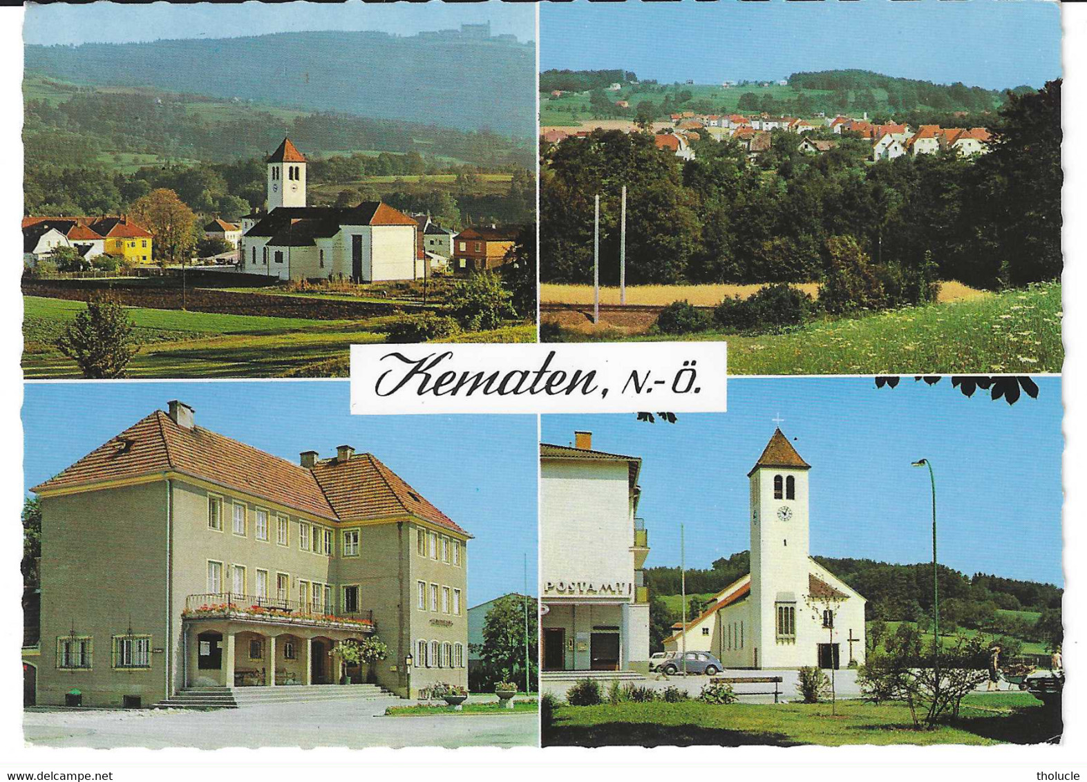 Autriche-Österreich-Kematen Bei Wels-+/-1970-Multivues-Stadt-Kirche-Postamt-V.Kellner Wien-Rare - Wels
