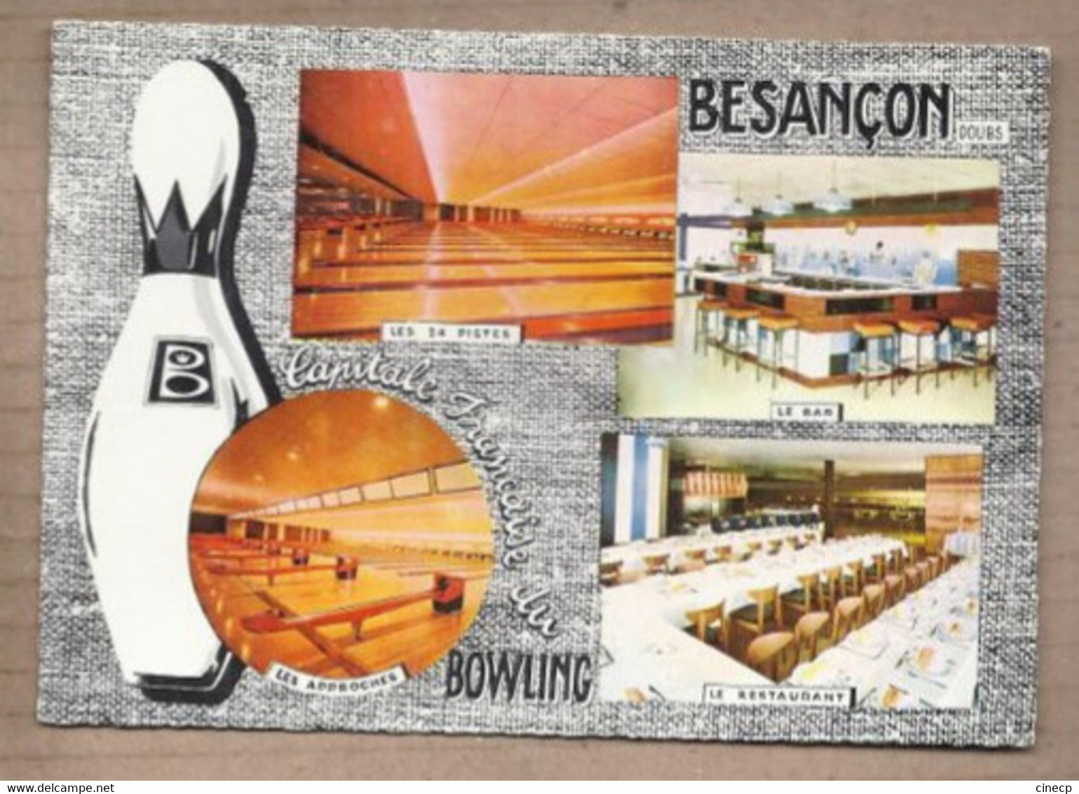 CPSM 25 - BESANCON - " LE BOWLING BRUNSWICK " - Le Plus Grand Bowling De France - Route De Marchaux TB CP Multivue 1967 - Bowling