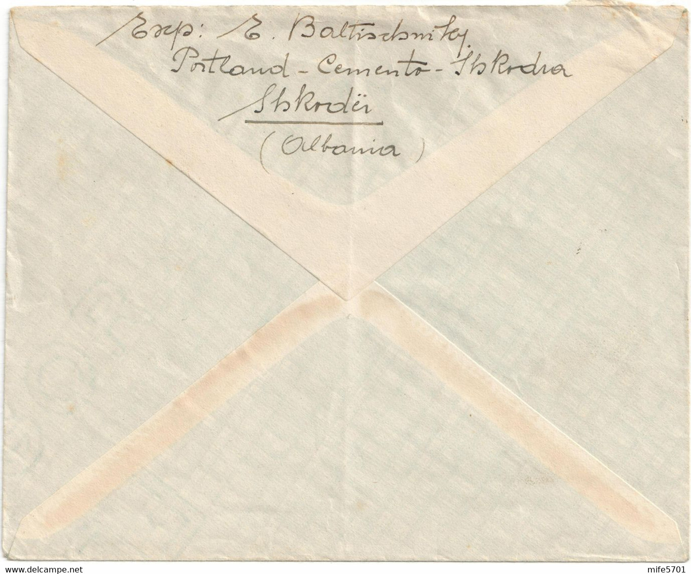 REGNO ITALIA OCCUPAZIONE ALBANIA DA SHKODER - TREG (SCUTARI) 30.9.1940 A LOSANNA Q. 25 + 20 P.A. SASSONE 22 / PA7 - Albanien