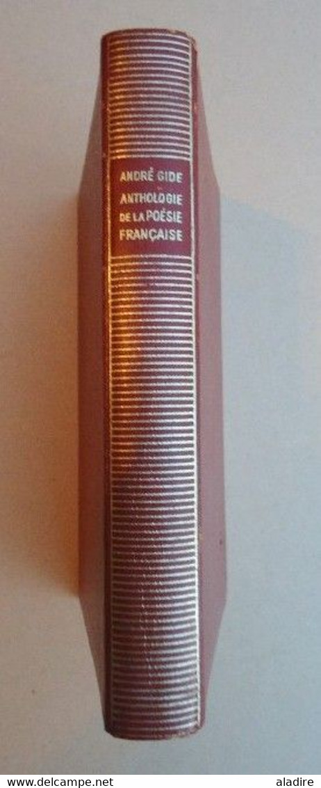 NRF LA PLEIADE -  André Gide - Anthologie De La Poésie Française - Gallimard 1949 - état Neuf - Auteurs Français