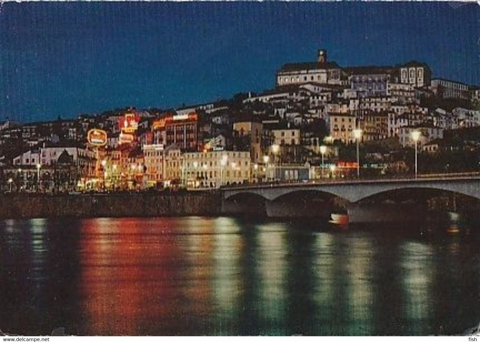 Portugal & Marcofilia. Coimbra, Partial Night View, Lisboa 1967 (337) - Souvenir De...