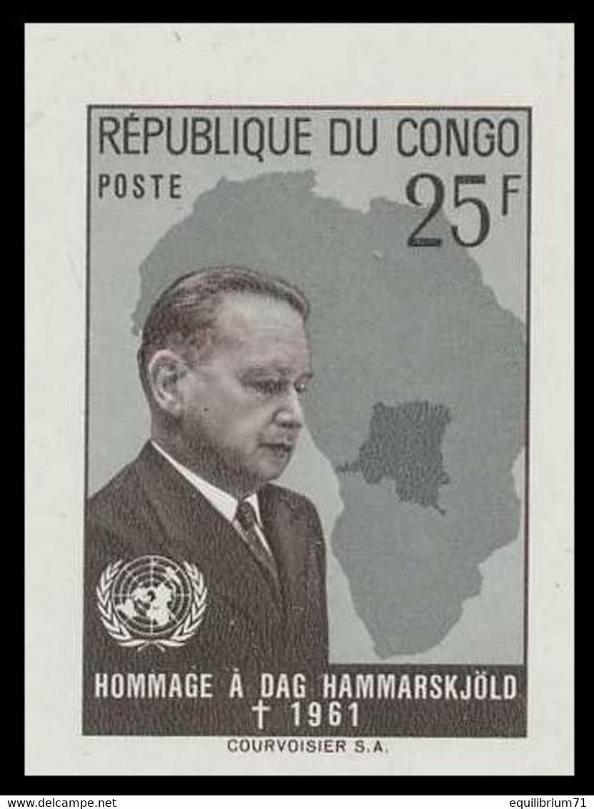 461A** (BL11) - Hommage à / Hulde Aan / Gewidmet / Tribute To - Dag Hammarskjöld - ONU - Prix Nobel De La Paix - CONGO - Nuovi