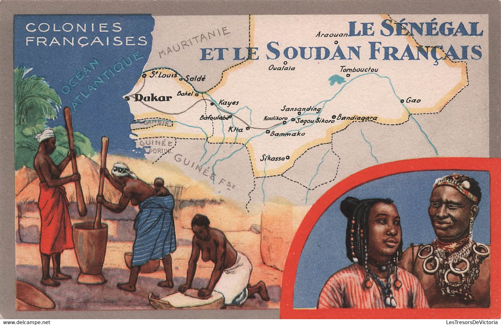 CPA Colonies Françaises - Le Sénégal Et Le Soudan Francais - Edition Spéciale Des Produits Du Lion Noir - Afrique