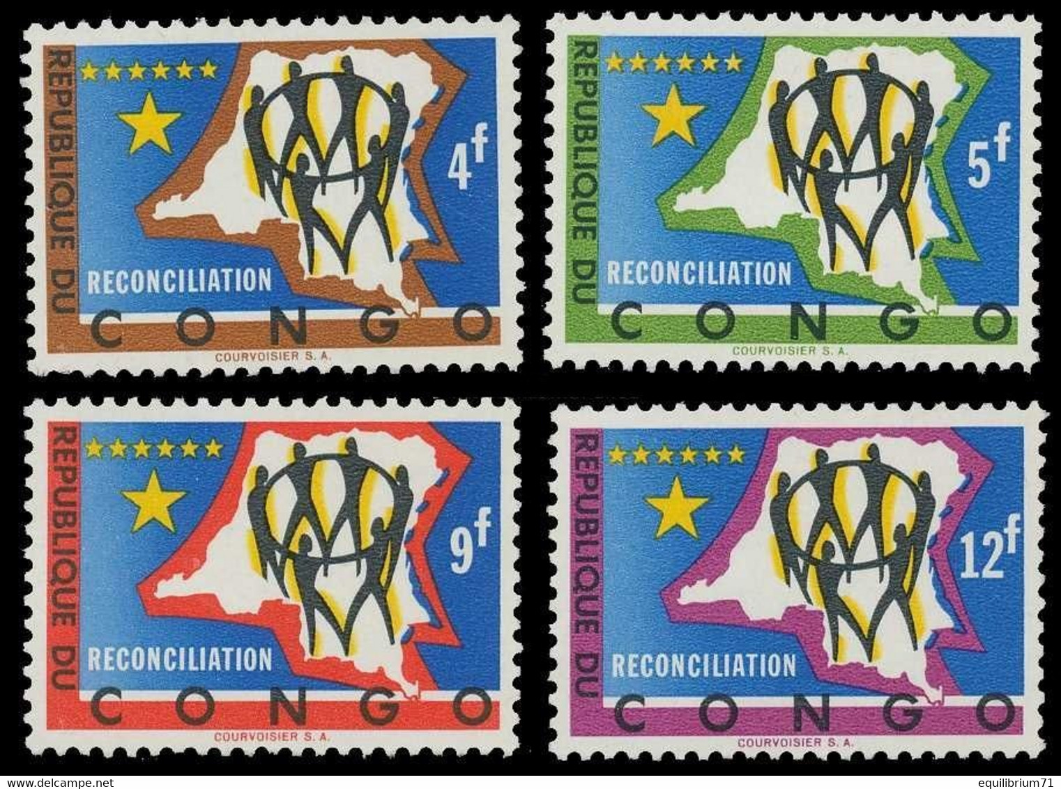 503/506** - Réconciliation / Verzoening / Versöhnung - CONGO - Neufs