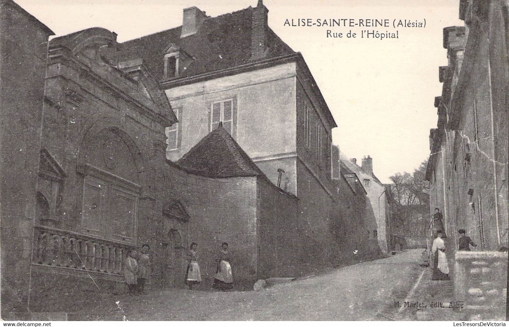 CPA France - Alise Sainte Reine - Alésia - Rue De L Hôpital - Animée - M Marlet Edition - Otros & Sin Clasificación