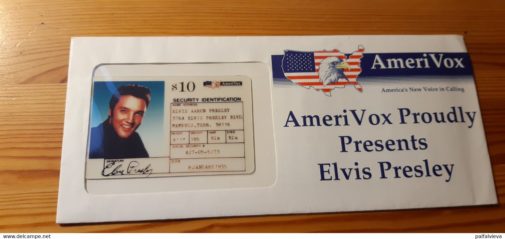 Prepaid Phonecard USA, Amerivox - Elvis Presley - Mint - Amerivox