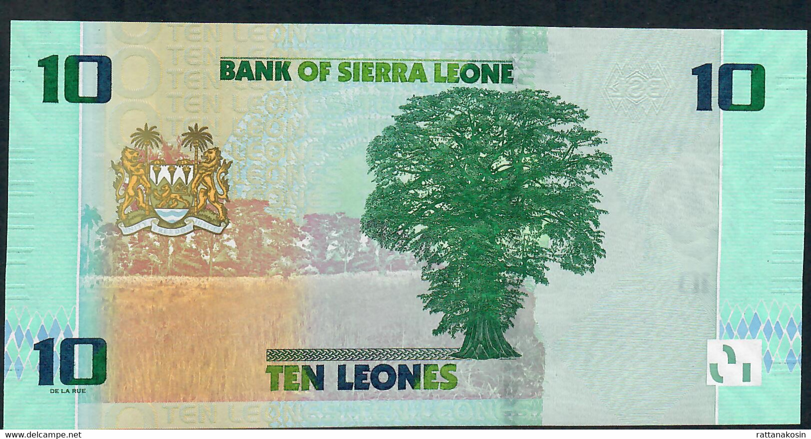 SIERRA LEONE NLP 10 LEONES   #EB      2022  UNC. - Sierra Leona