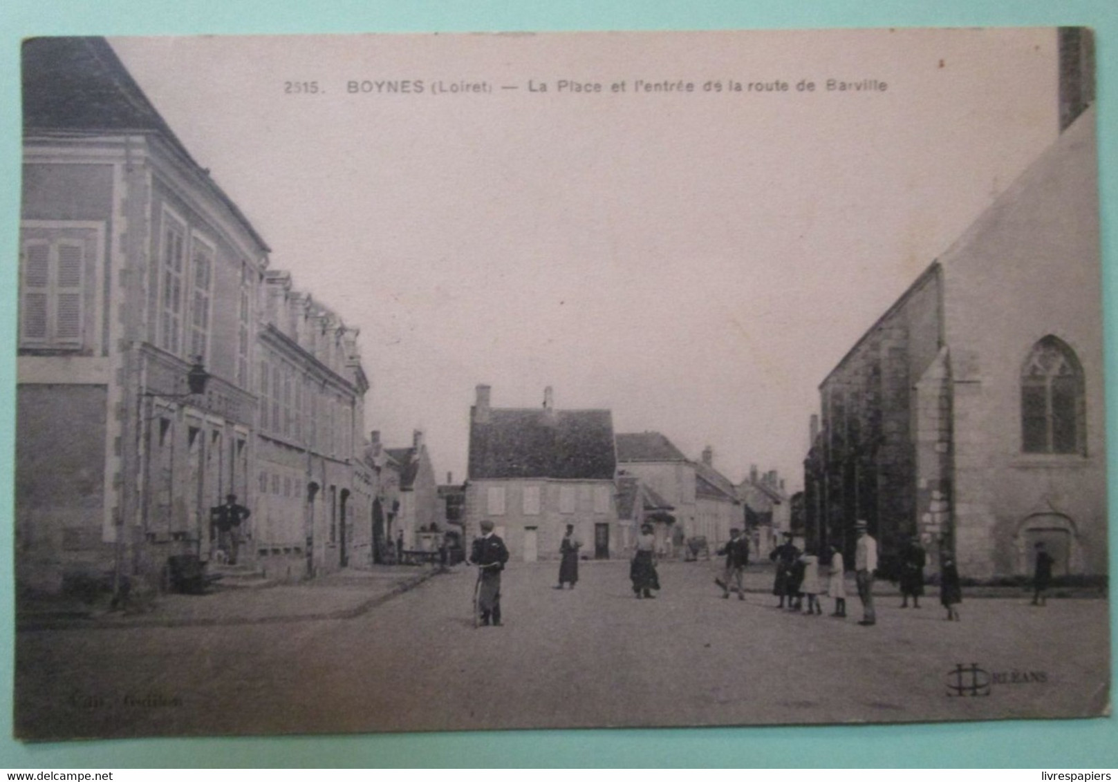 Boynes Place Cpa 45 Loiret - Autres & Non Classés